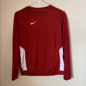 Nike red long sleeve